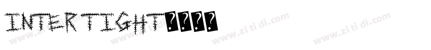 Inter Tight字体转换